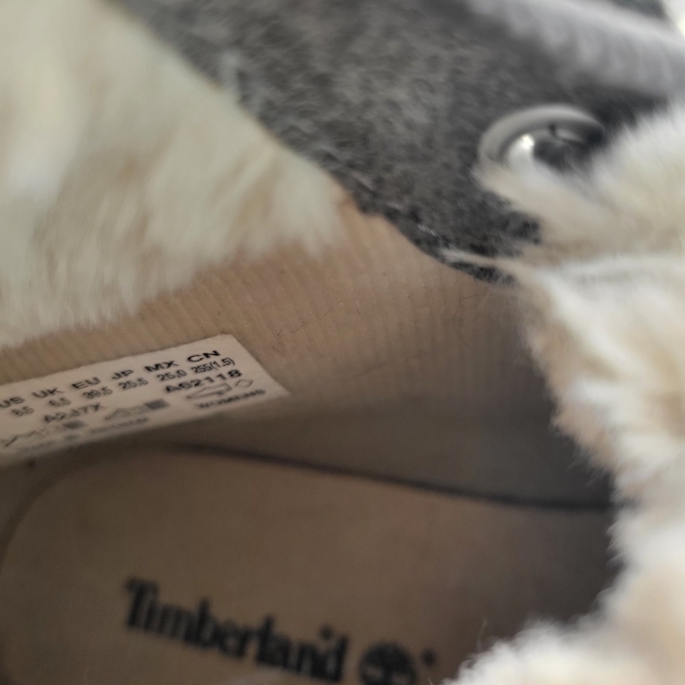 Timberland Womens Skyla Bay Fleece Fold-Down Boots Size 8.5 6 inch Gray - Picture 10 of 12